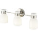 Corella 3 Light 22.4 inch Polished Nickel Vanity Light Wall Light